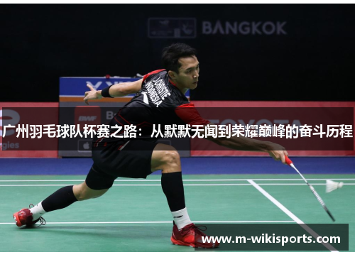广州羽毛球队杯赛之路：从默默无闻到荣耀巅峰的奋斗历程